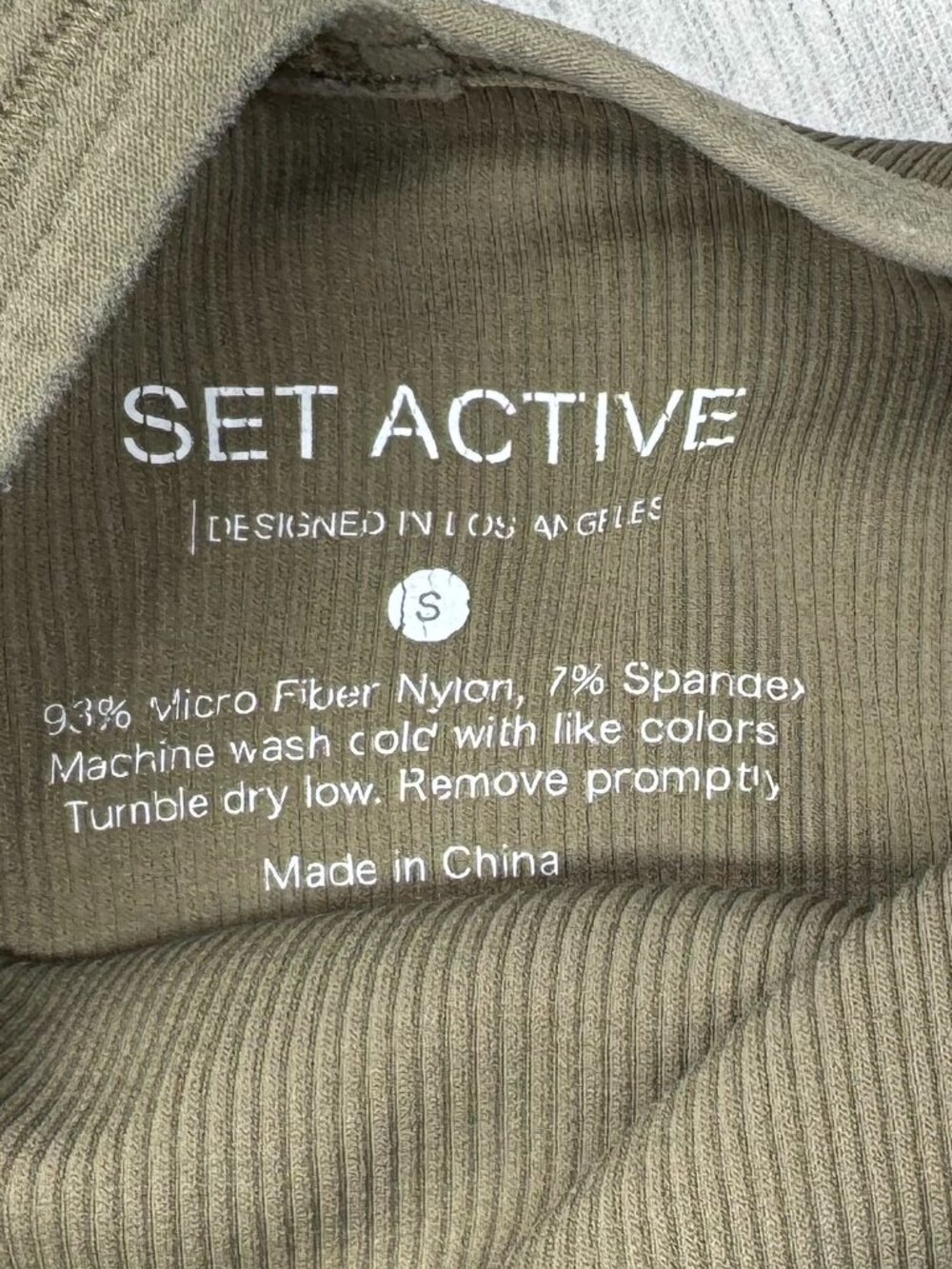 SET Active Sculptflex Ribbed V Bra Size S - Picture 3 of 4